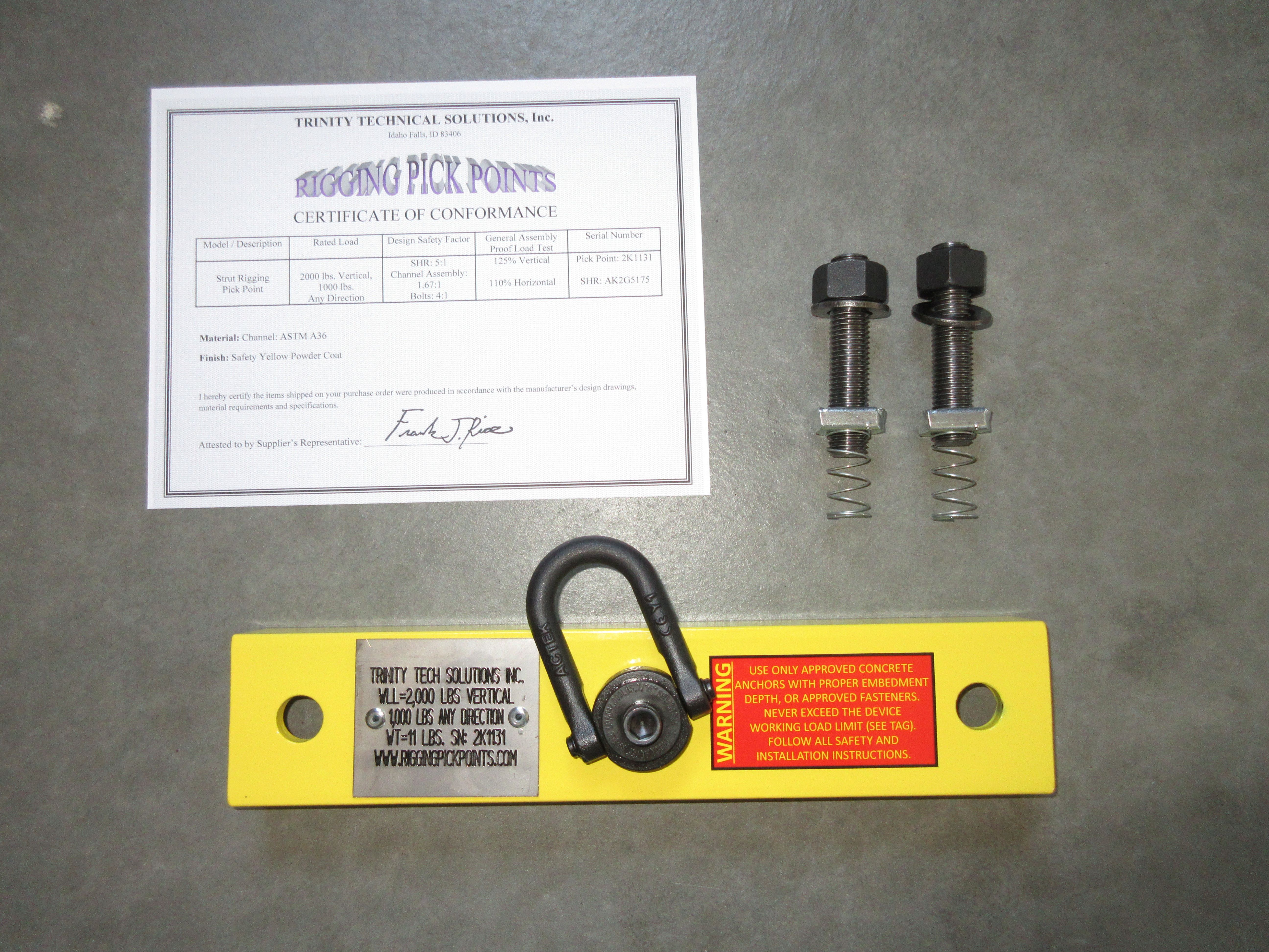 Rigging Pick Points